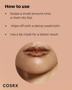 Lip Care Balm for Dry Chapped Lips, Enriched with Shea Butter, Sleeping Mask, Korean Skincare, Animal Testing-Free, Artificial Fragrance-Free, Parabens-Free (Lip Scrub