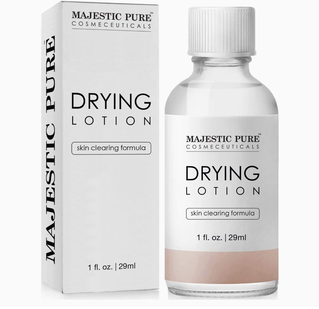 Majestic Pure Acne Drying Lotion, Acne and Pimples Skin Care Formula, 1 fl. oz.
