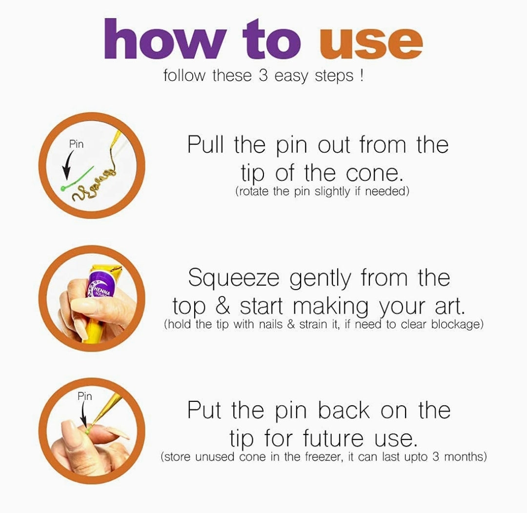 Maharani bridal 100% Natural henna cone Maharani bridal 100% Natural henna cone