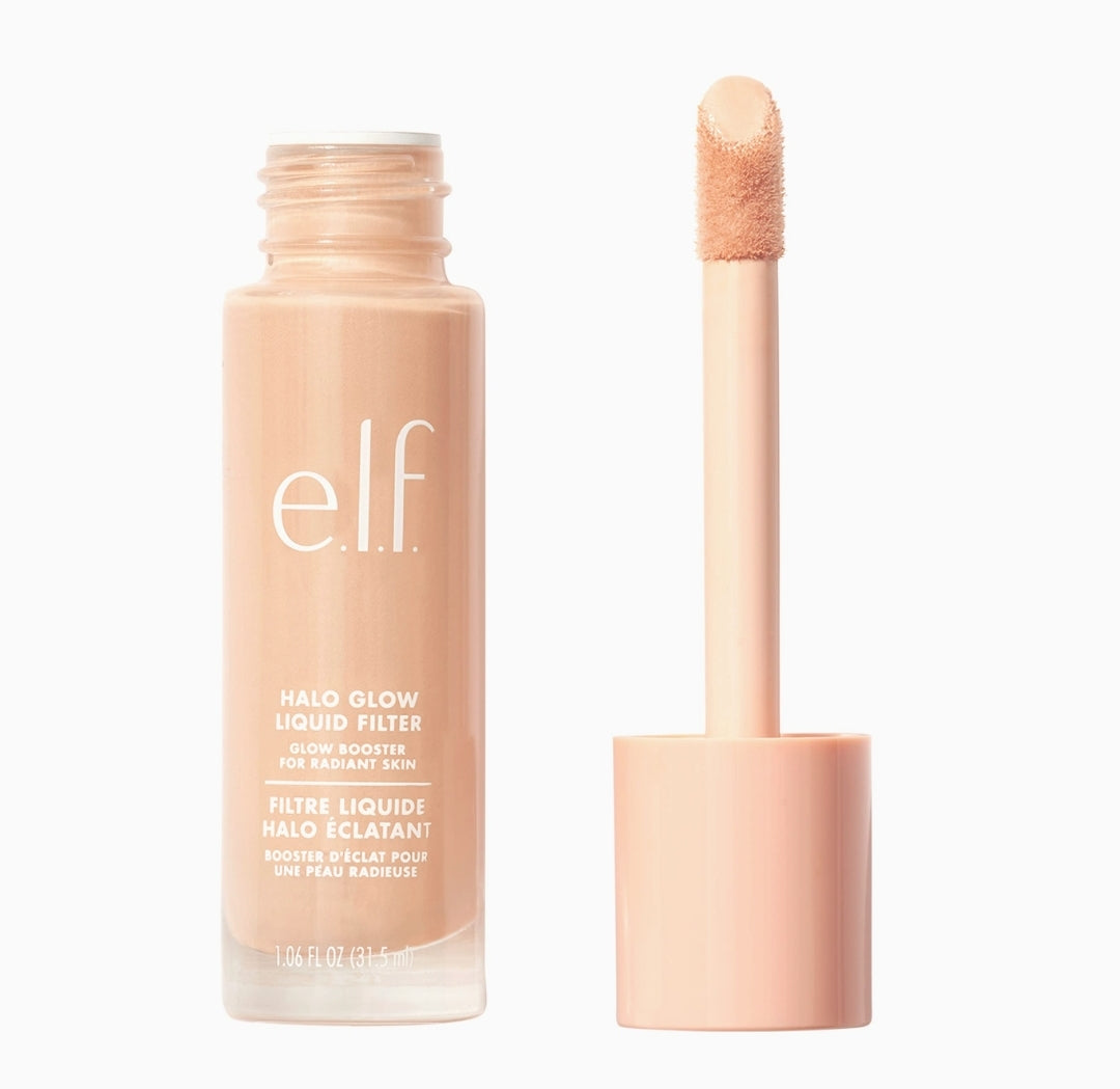 e.l.f. Halo Glow Liquid Filter, Complexion Booster For A Glowing, Soft-Focus Look, Infused With Hyaluronic Acid, Vegan & Cruelty-Free,
