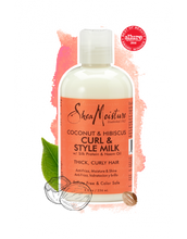 Load image into Gallery viewer, SheaMoisture Coconut &amp; Hibiscus for Thick, Curly Hair &amp; Style Milk Cream 8 oz