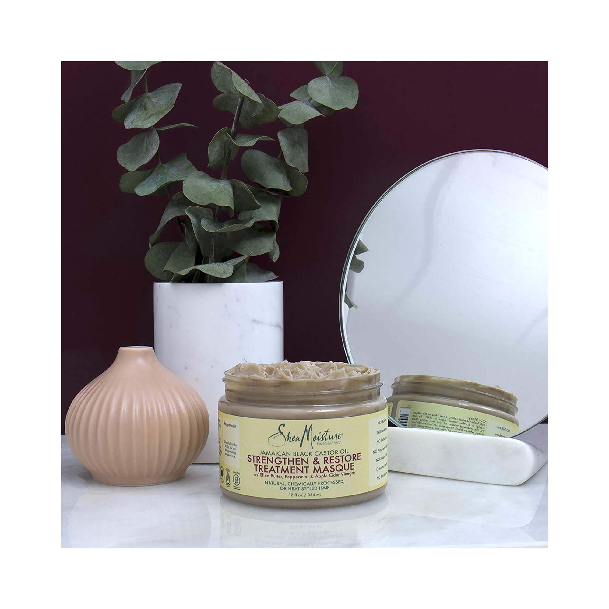 Jamaican Black Castor Oil, Strengthen & Restore Treatment Masque, 12 oz (340 g) Jamaican Black Castor Oil, Strengthen & Restore Treatment Masque, 12 oz (340 g)