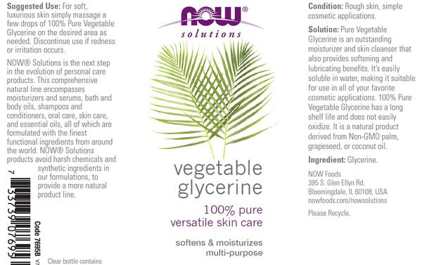 Now Foods, Solutions, Vegetable Glycerine