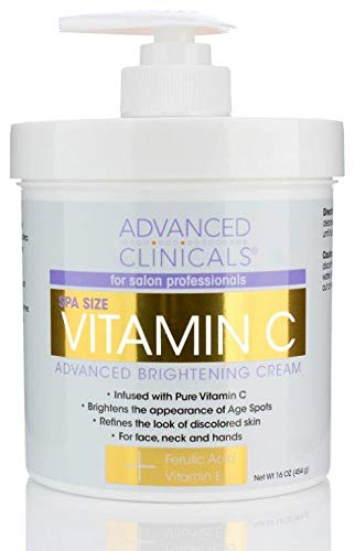 Advanced Clinicals Vitamin C Cream. ( cap broken from the side )