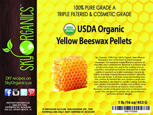 Load image into Gallery viewer, Sky Organics, Organic, White/Yellow Beeswax Pellets