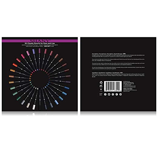 SHANY Multi-Use 30 Colors Chunky Pencil Set, Multi ( SOLD AS SINGLES) SHANY Multi-Use 30 Colors Chunky Pencil Set, Multi ( SOLD AS SINGLES)