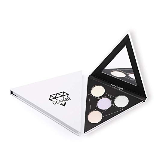 UCANBE Highlighter Palette Shimmer Illuminating Powder Makeup Satin Glow Kit UCANBE Highlighter Palette Shimmer Illuminating Powder Makeup Satin Glow Kit