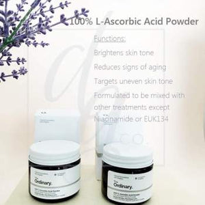 The Ordinary 100% L-Ascorbic Acid Powder Fine 325 Mesh Topical Powder w Vitamin C