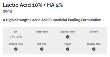 Load image into Gallery viewer, The Ordinary Lactic Acid 10% + Ha 2%