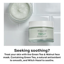 Load image into Gallery viewer, REVOLUTION SKINCARE

GREEN TEA AND WALNUT EXFOLIATING FACE MASK