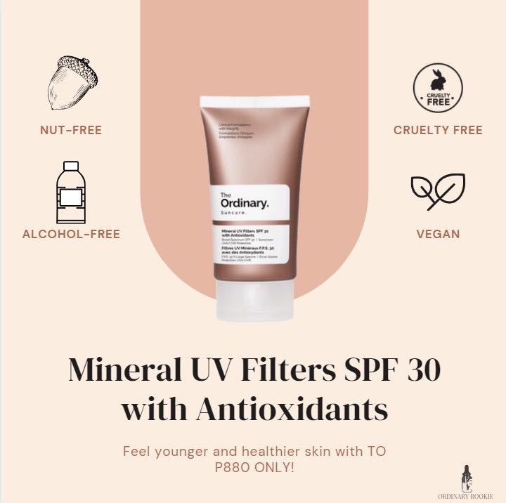 Mineral UV Filters SPF 30/SPF15 with Antioxidants